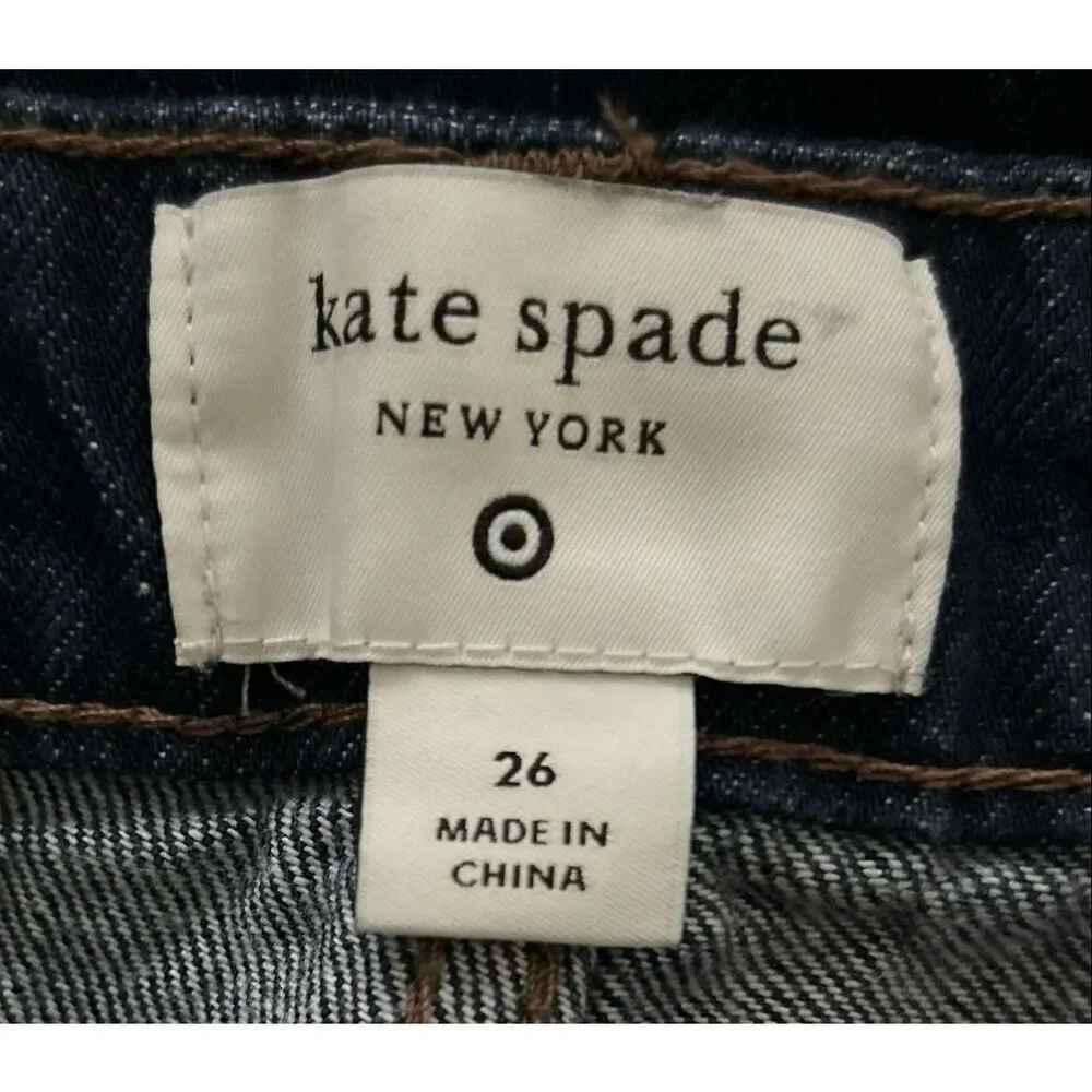Kate Spade New York x Target High-Rise Straight Leg Wide Cuff Jeans size 26